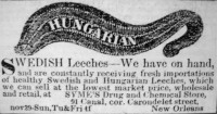 Hungarian leeches advertisement