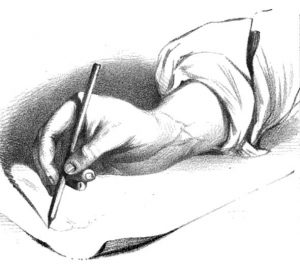pencil in hand
