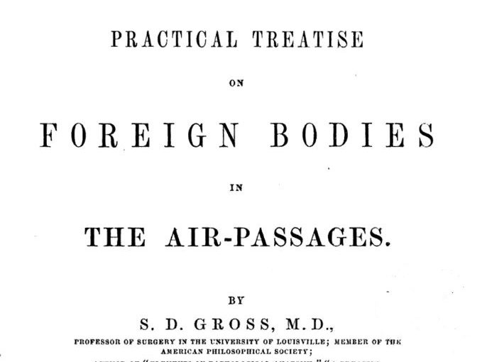 Foreign bodies in the air passages