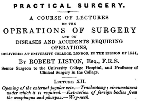 A course of lectures on practical surgery